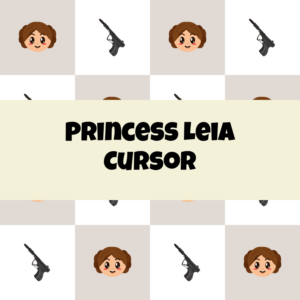 Preview Princess Leia cursor custom cursor pack